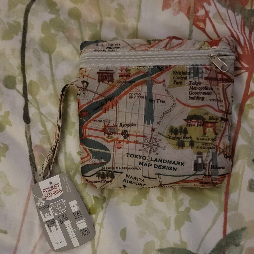 🚨LAST CALL🚨🗣️ Pocket Eco Bag - Tokyo Print